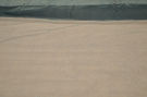 Органза с напылением на голубом фоне
